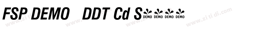 FSP DEMO   DDT Cd S字体转换